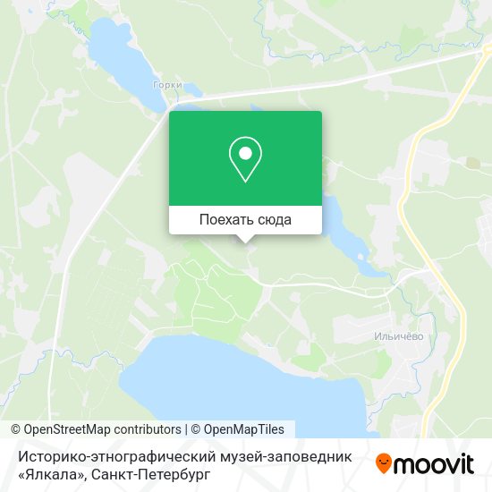 Карта Историко-этнографический музей-заповедник «Ялкала»