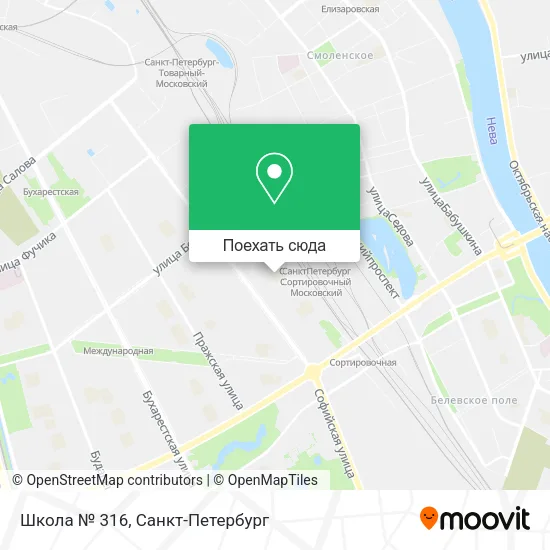Карта Школа № 316