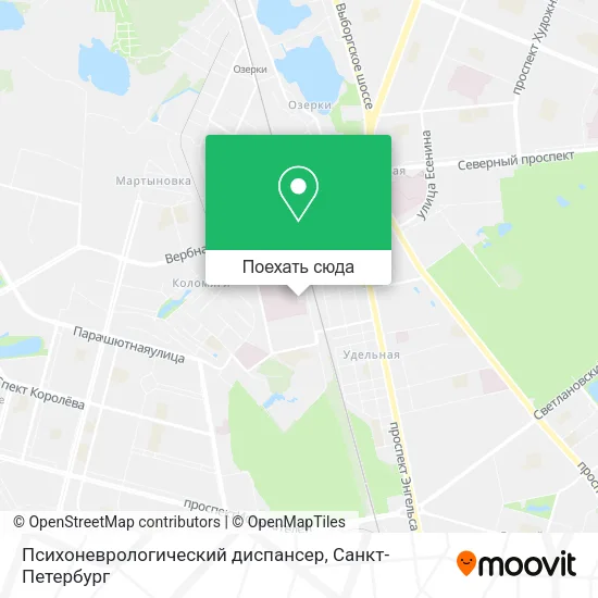 Карта Психоневрологический диспансер
