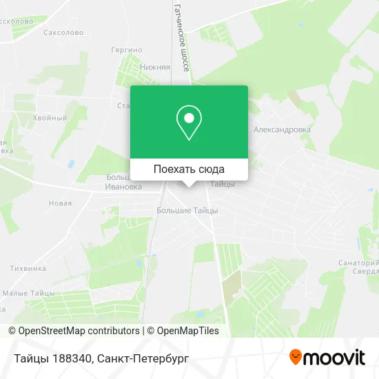 Карта Тайцы 188340