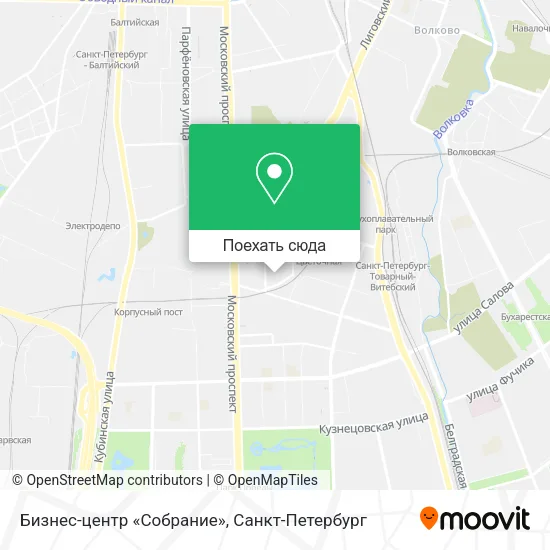 Карта Бизнес-центр «Собрание»