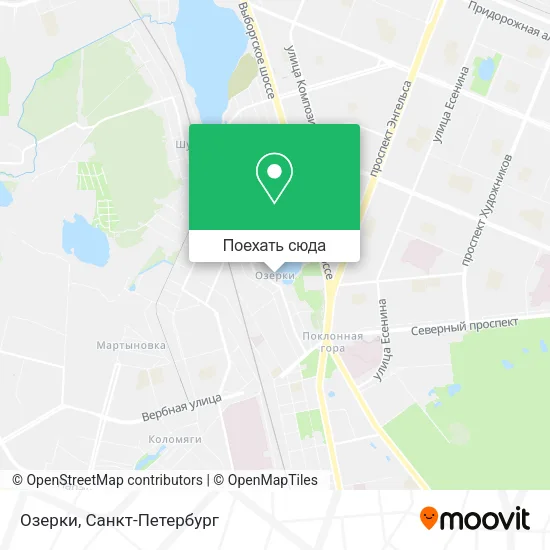 Карта Озерки