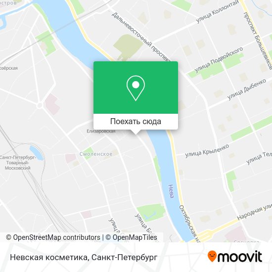 Карта Невская косметика