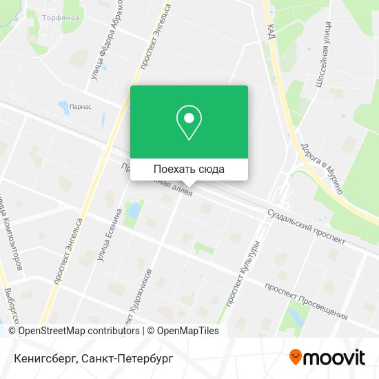 Карта Кенигсберг