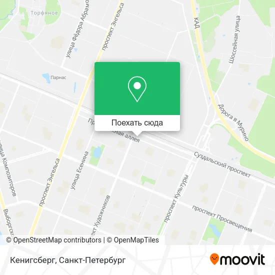Карта Кенигсберг