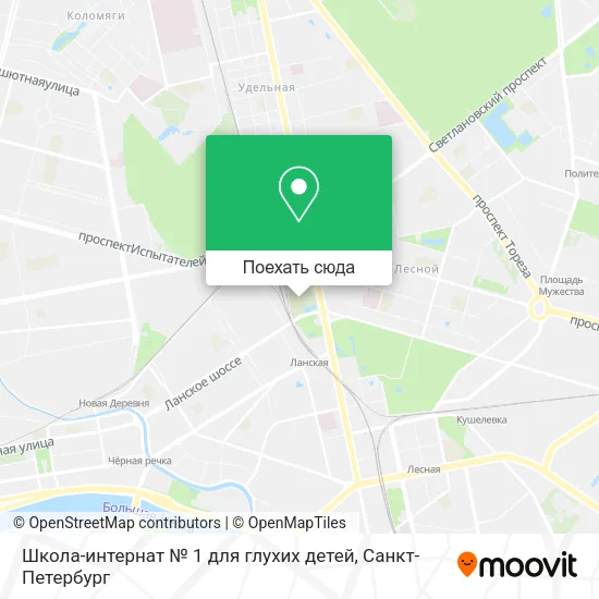 Карта Школа-интернат № 1 для глухих детей