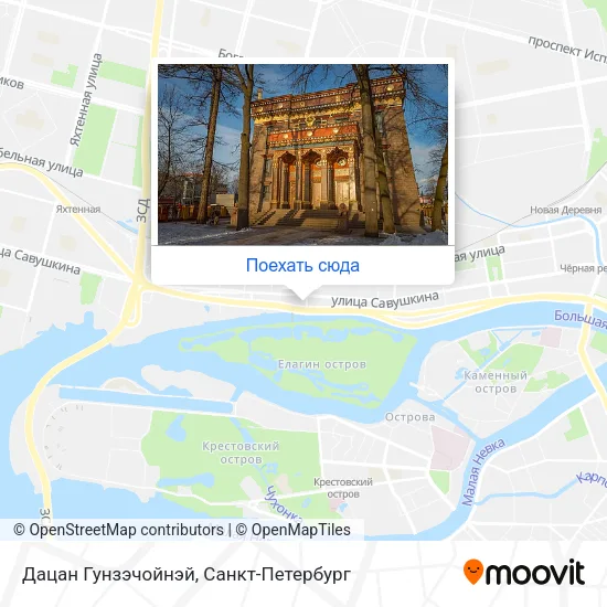 Карта Дацан Гунзэчойнэй