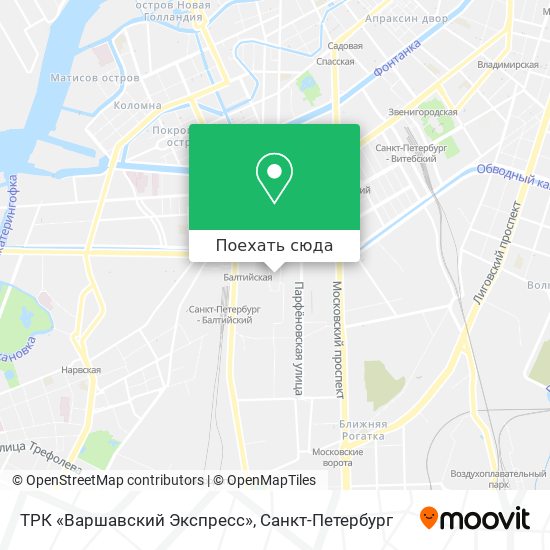 Карта ТРК «Варшавский Экспресс»