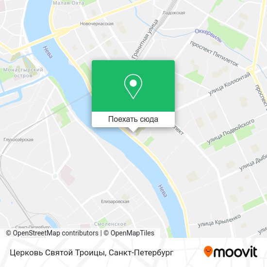 Карта Церковь Святой Троицы