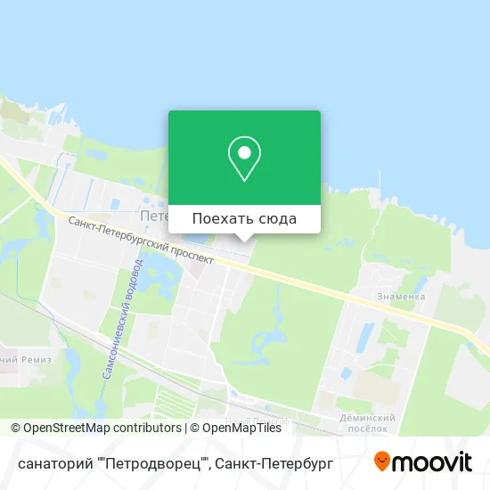 Карта санаторий ""Петродворец""