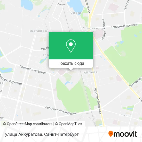 Карта улица Аккуратова