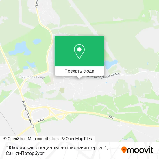 Карта ""Юкковская специальная школа-интернат""
