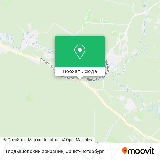 Карта Гладышевский заказник