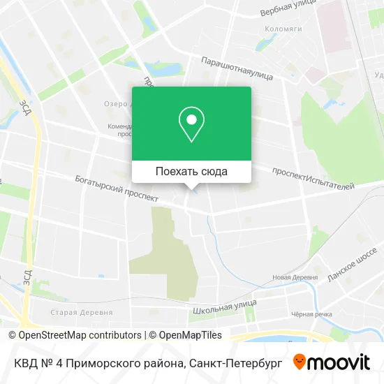 Карта КВД № 4 Приморского района