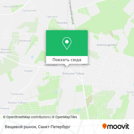 Карта Вещевой рынок