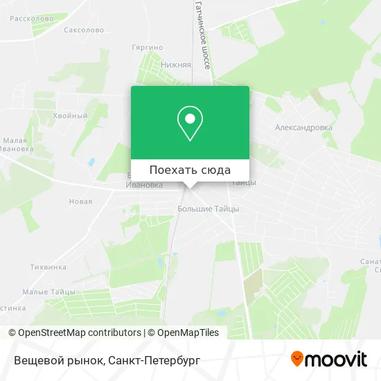 Карта Вещевой рынок