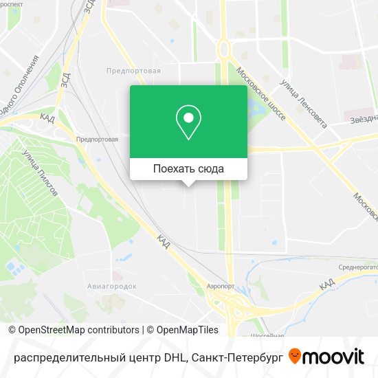 Карта распределительный центр DHL