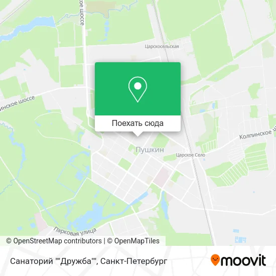 Карта Санаторий ""Дружба""