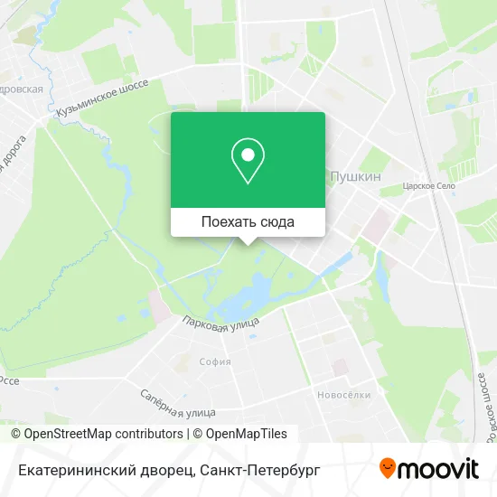 Карта Екатерининский дворец