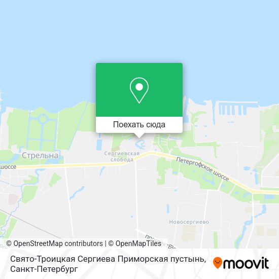 Карта Свято-Троицкая Сергиева Приморская пустынь