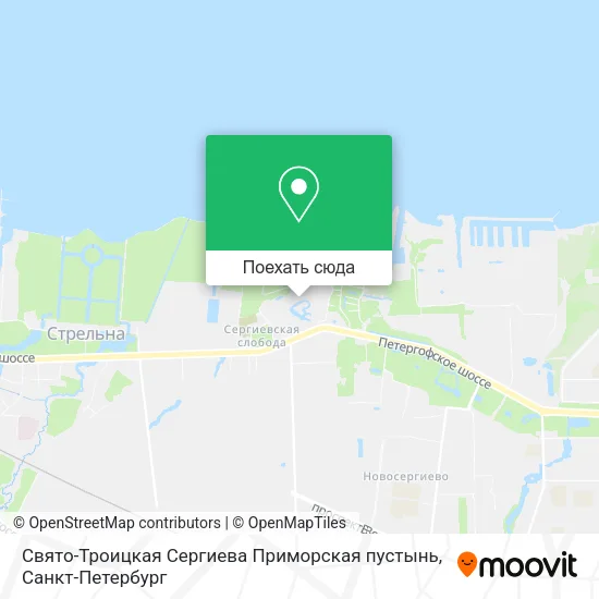 Карта Свято-Троицкая Сергиева Приморская пустынь