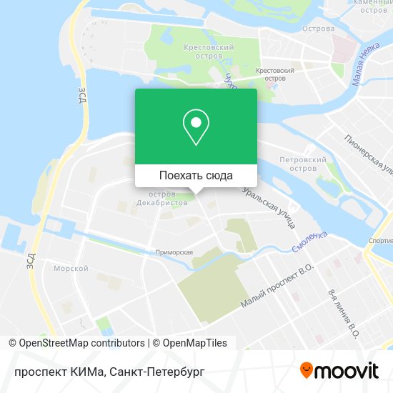 Карта проспект КИМа