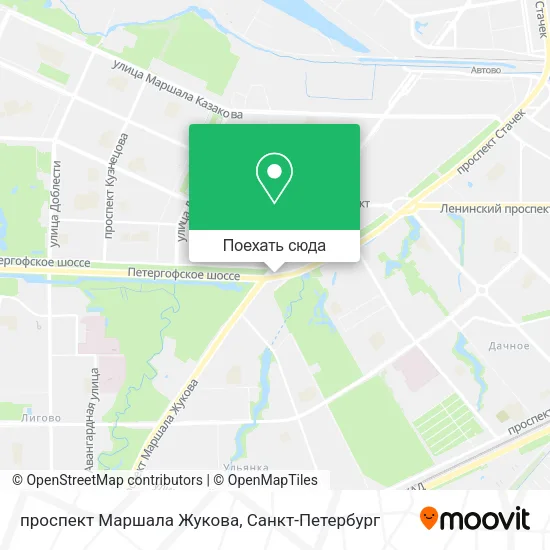Карта проспект Маршала Жукова