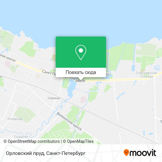 Карта Орловский пруд