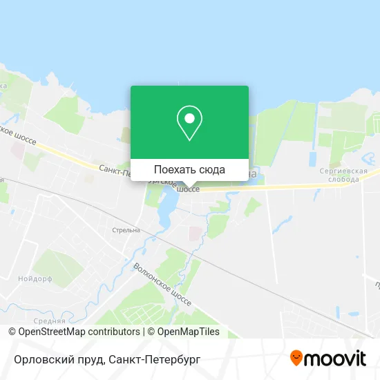 Карта Орловский пруд