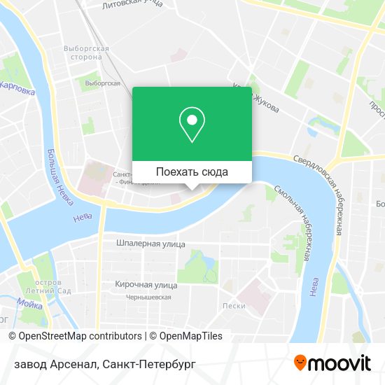 Карта завод Арсенал
