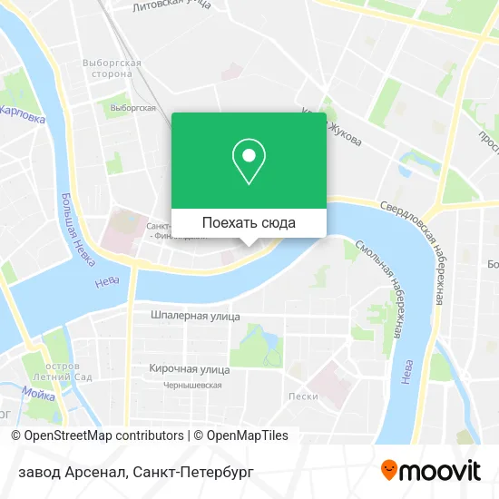 Карта завод Арсенал