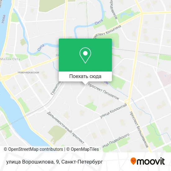 Карта улица Ворошилова, 9
