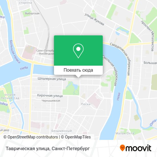 Карта Таврическая улица