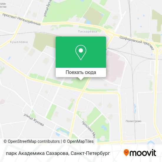 Карта парк Академика Сахарова