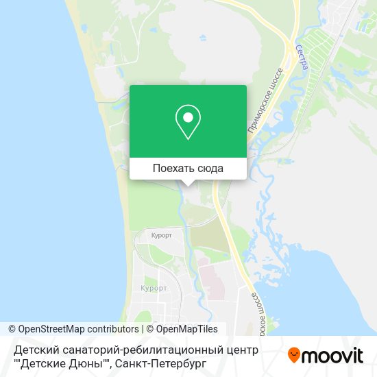 Карта Детский санаторий-ребилитационный центр ""Детские Дюны""