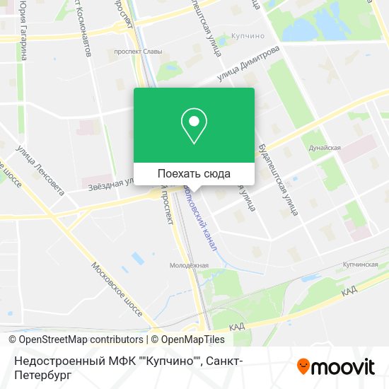 Карта Недостроенный МФК ""Купчино""