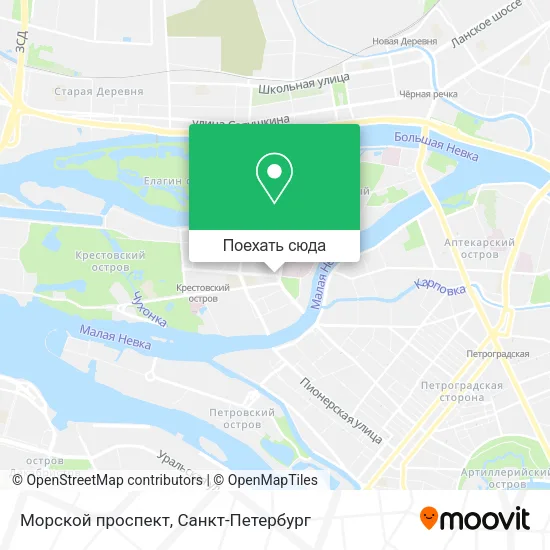 Карта Морской проспект