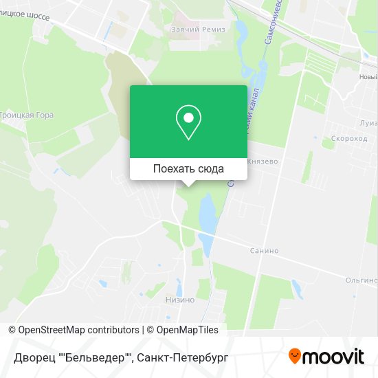 Карта Дворец ""Бельведер""
