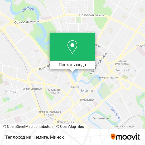 Карта Теплоход на Немиге