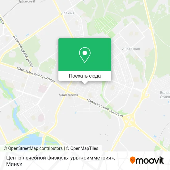 Карта Центр лечебной физкультуры «симметрия»