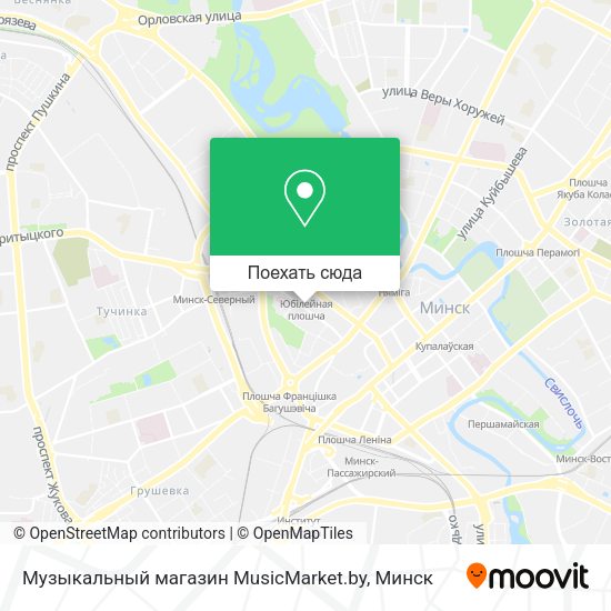Карта Музыкальный магазин MusicMarket.by