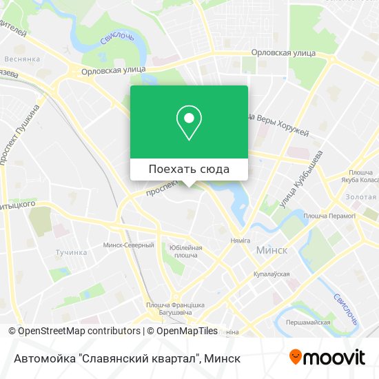 Карта Автомойка "Славянский квартал"