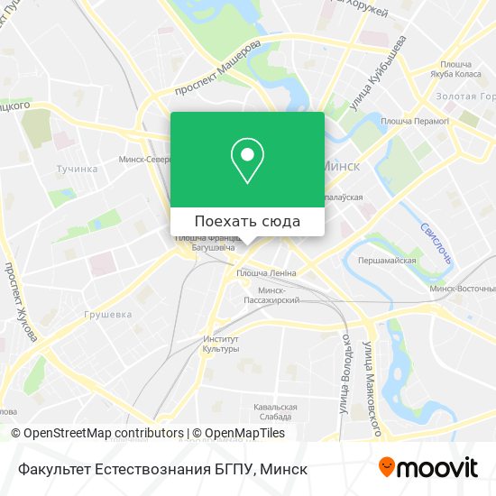 Карта Факультет Естествознания БГПУ