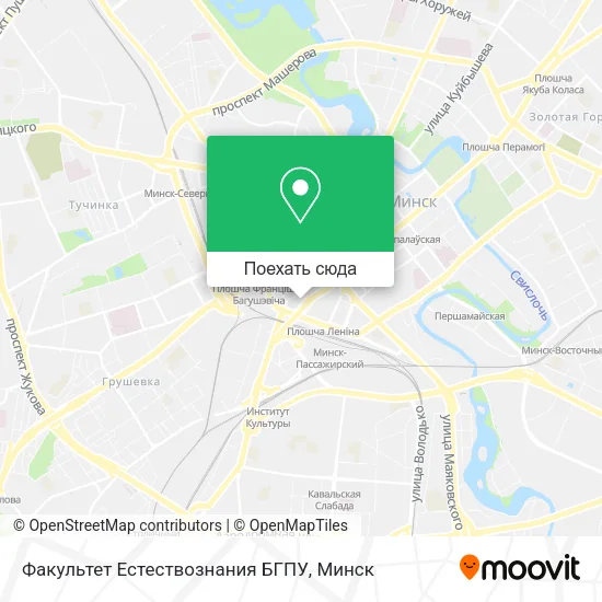 Карта Факультет Естествознания БГПУ