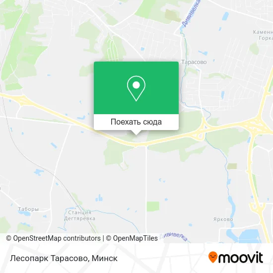 Карта Лесопарк Тарасово