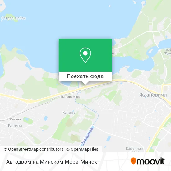 Карта Автодром на Минском Море