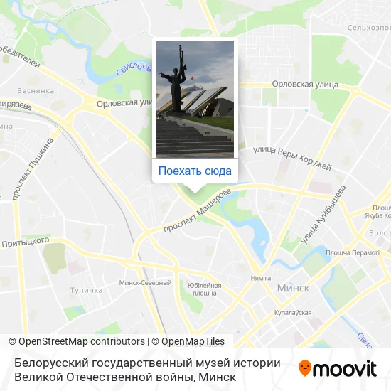 Карта Белорусский государственный музей истории Великой Отечественной войны