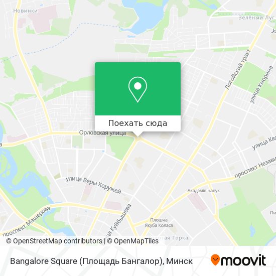 Карта Bangalore Square (Площадь Бангалор)