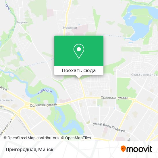 Карта Пригородная