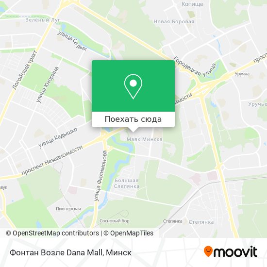 Карта Фонтан Возле Dana Mall